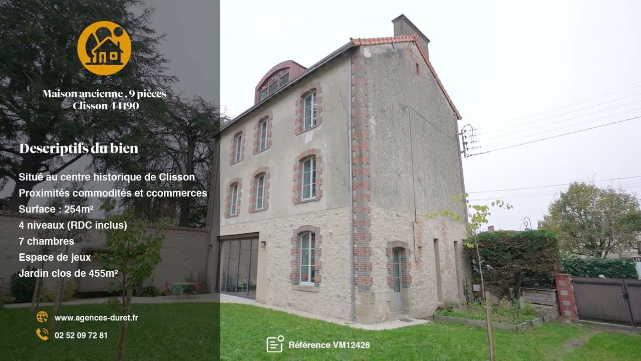 Agence Duret à clisson - vidéo Immobilière